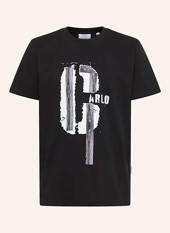 CARLO COLUCCI T-Shirt - COLUCCI Tapes EUSEBI SCHWARZ