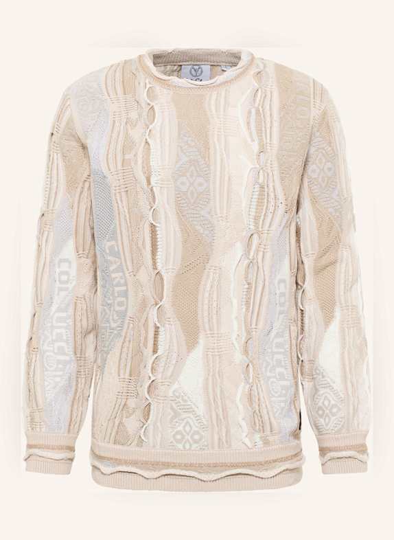 CARLO COLUCCI Strickpullover ERSINI BEIGE