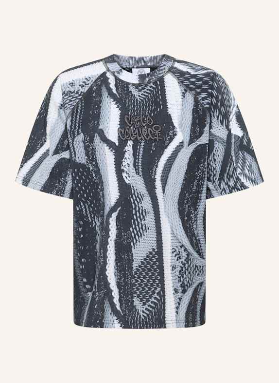 CARLO COLUCCI Oversize T-Shirt - Zoom in ETTORI SCHWARZ