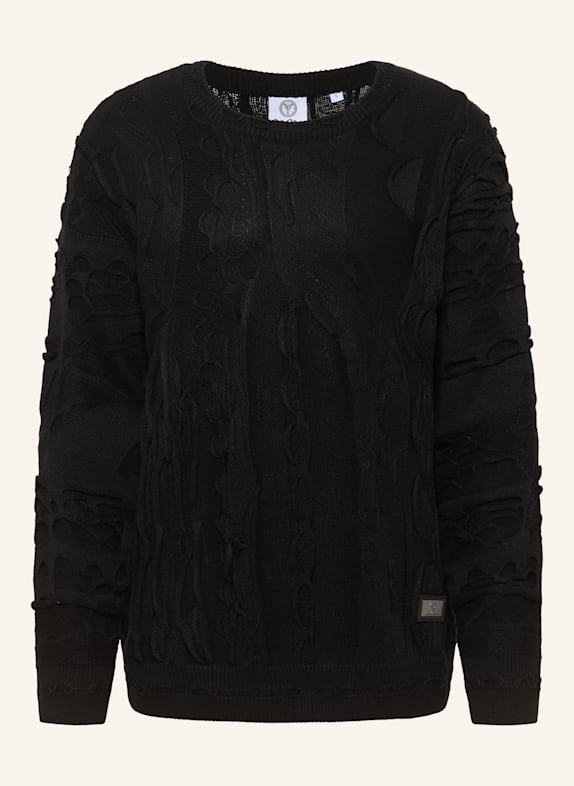 CARLO COLUCCI Strickpullover FAZZI SCHWARZ