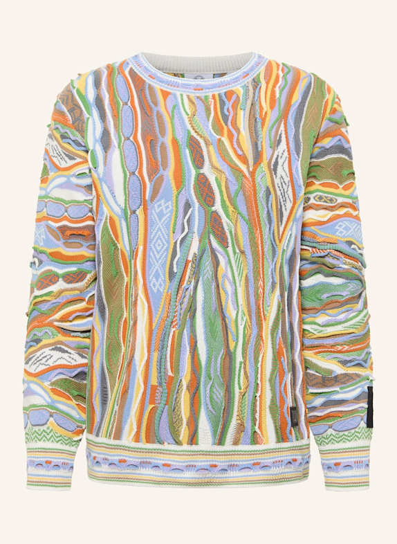 CARLO COLUCCI Jacquard Strickpullover FANTI WEISS