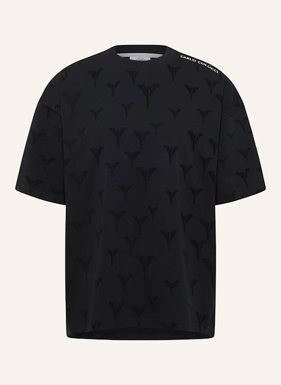 CARLO COLUCCI Logo T-Shirt - CLEAN CAPSULE FASAN SCHWARZ