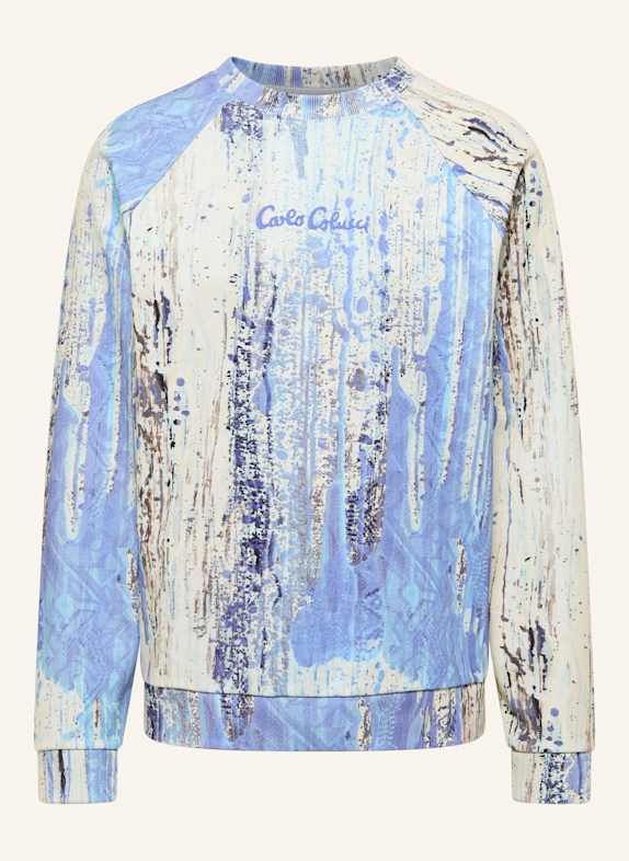 CARLO COLUCCI Sweatshirt - AI DRIP KNIT FAUSTER WEISS