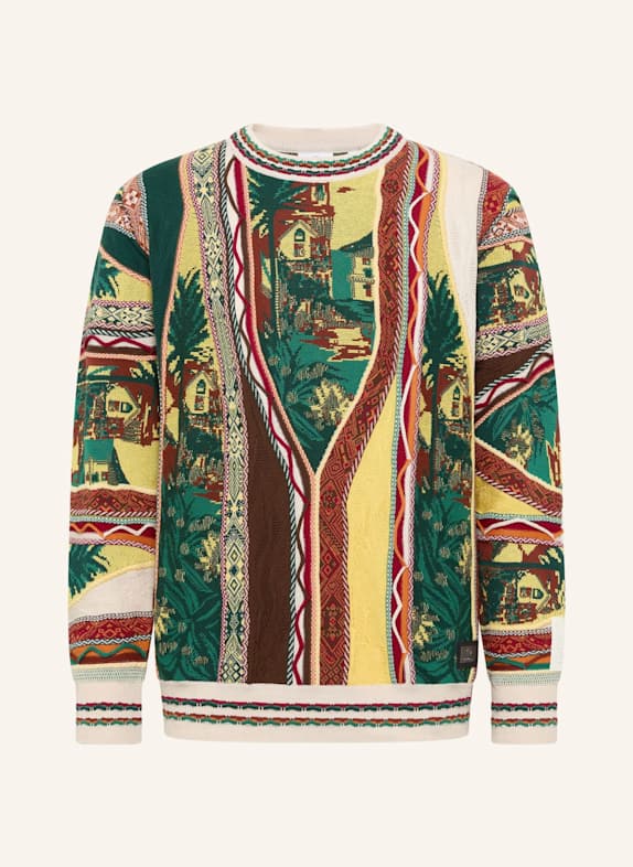 CARLO COLUCCI Strickpullover - Carlo´s Cuba Libre FAZZIOLI BLAU/ GRÜN/ ROT/ GELB