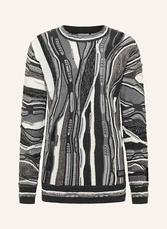 CARLO COLUCCI Strickpullover FAZIO DUNKELGRAU
