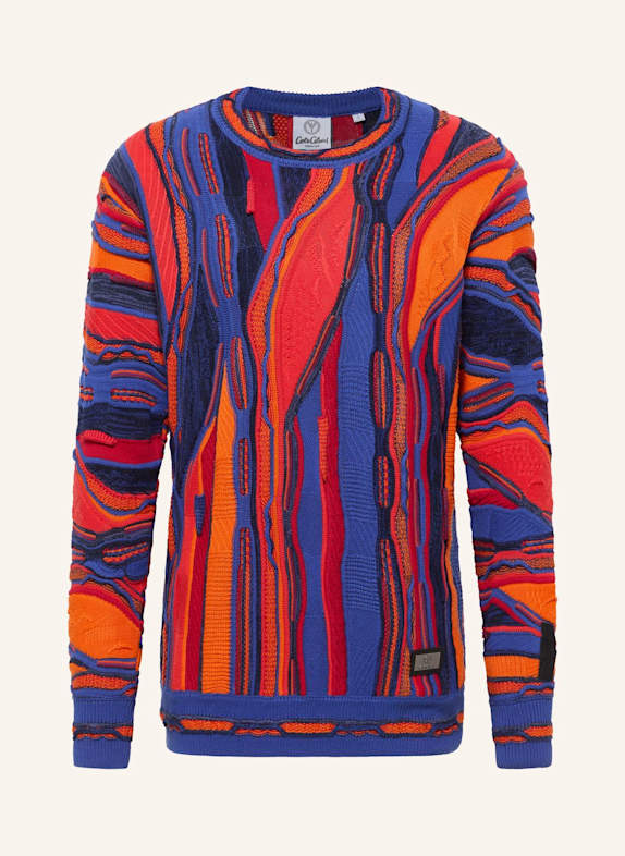 CARLO COLUCCI Strickpullover FAZIO DUNKELBLAU