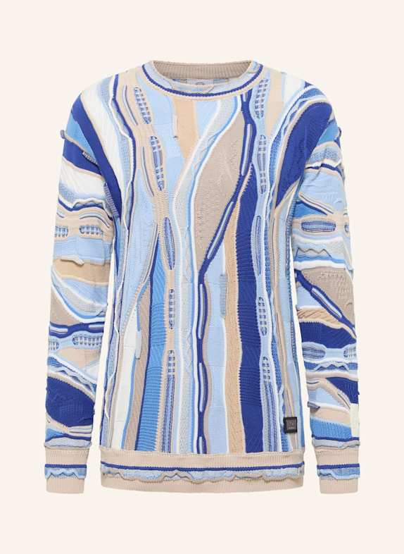 CARLO COLUCCI Strickpullover FAZIO BLAU