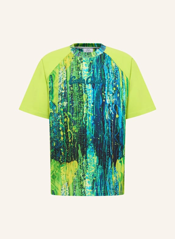 CARLO COLUCCI T-Shirt - AI DRIP KNIT FANTINI DUNKELBLAU/ GRAU