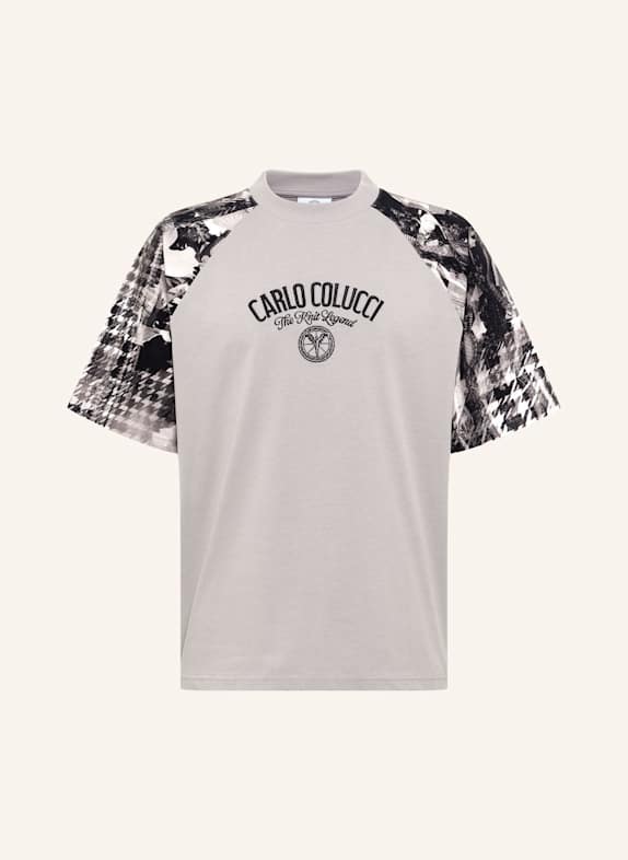 CARLO COLUCCI T-Shirt - The Knit Legend FELICETTI SCHWARZ/ GRAU