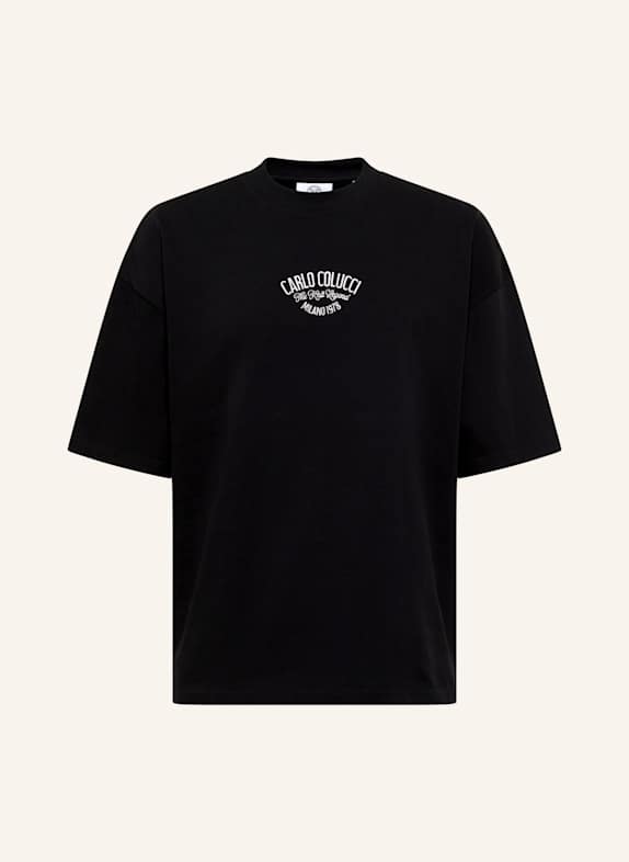 CARLO COLUCCI T-Shirt - The Knit Legend FELICI SCHWARZ/ GRAU