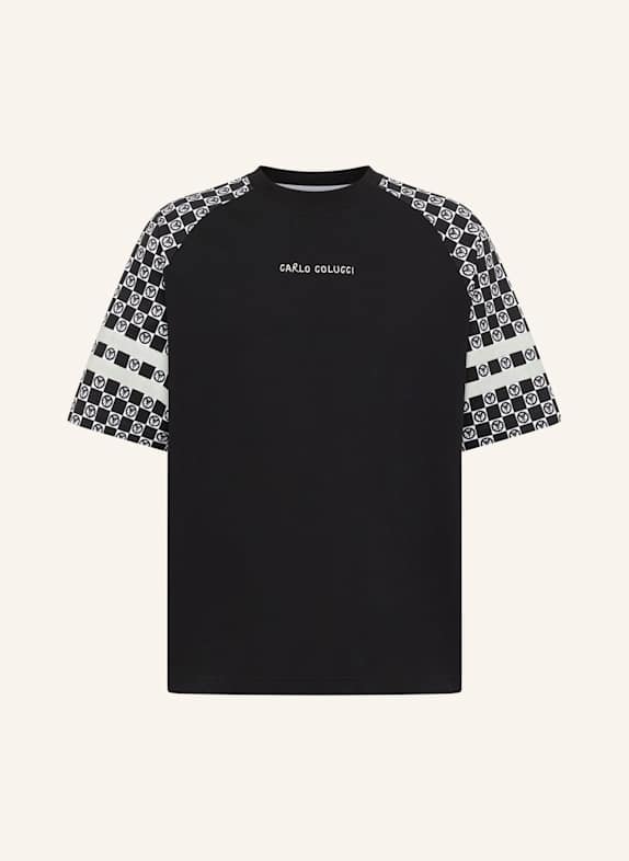CARLO COLUCCI Oversize T-Shirt - Mosaic Legacy FEDERZONI SCHWARZ