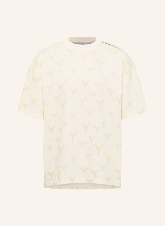 CARLO COLUCCI Logo T-Shirt - CLEAN CAPSULE FASAN WEISS