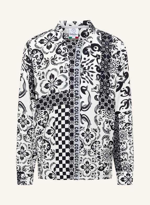 CARLO COLUCCI Oversize Hemd - Mosaic Legacy FEDRIGO SCHWARZ