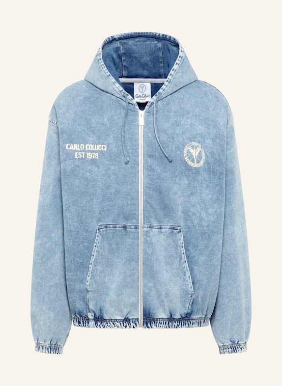 CARLO COLUCCI CARLO COLUCCI Sweatjacke - Almost Denim FELIX BLAU