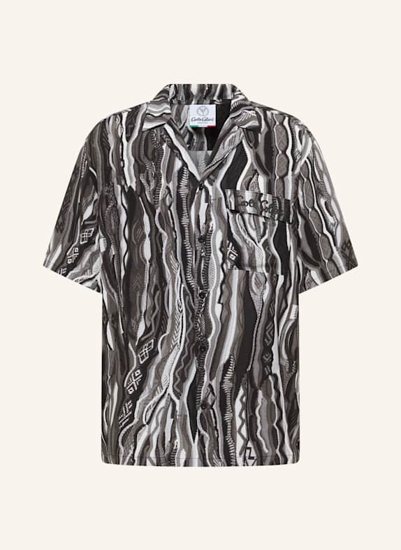 CARLO COLUCCI CARLO COLUCCI Hemd - Signature Knit Print FEDERA SCHWARZ