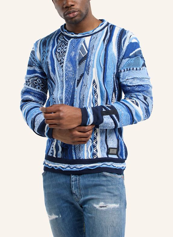 CARLO COLUCCI Strickpullover FEUDO BLAU
