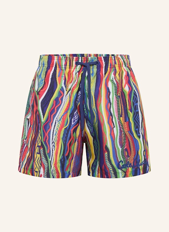 CARLO COLUCCI CARLO COLUCCI Swimshort - Signature Knit Print FEDERICI BLAU/ GRÜN/ ROT/ GELB