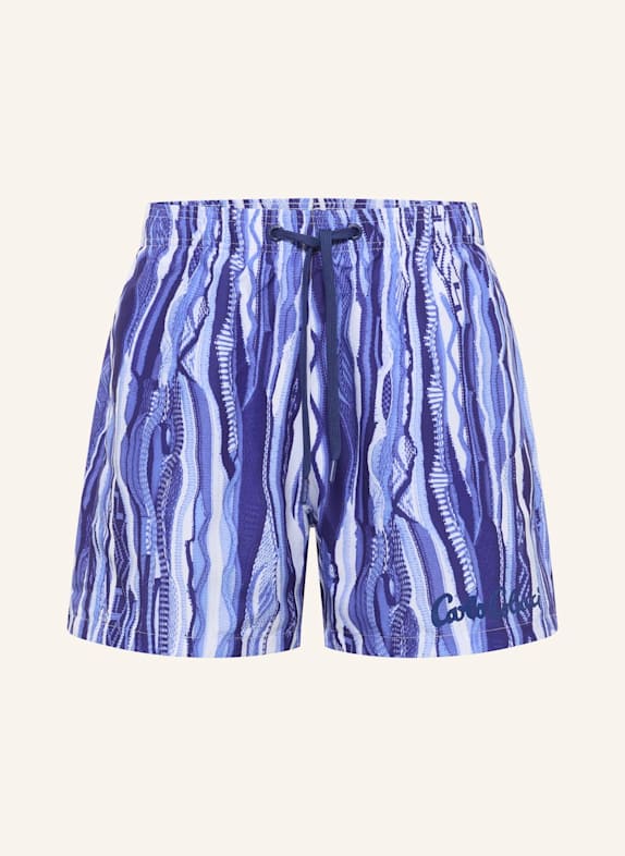 CARLO COLUCCI CARLO COLUCCI Swimshort - Signature Knit Print FEDERICI DUNKELBLAU