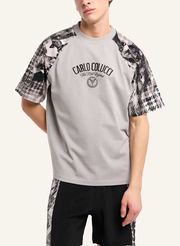 CARLO COLUCCI T-Shirt - The Knit Legend FELICETTI SCHWARZ / GRAU