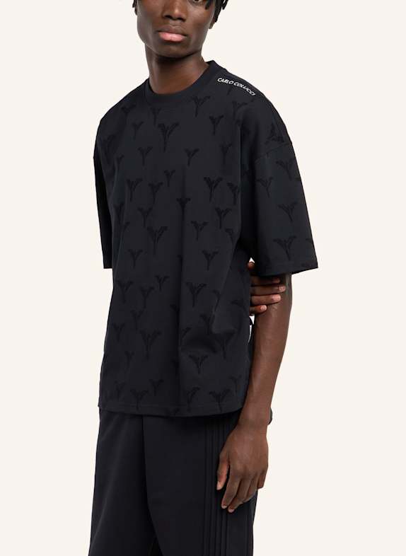 CARLO COLUCCI Logo T-Shirt - CLEAN CAPSULE FASAN SCHWARZ
