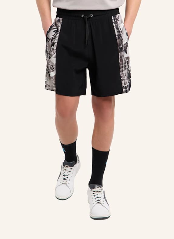 CARLO COLUCCI Short - The Knit Legend FEIL SCHWARZ / GRAU