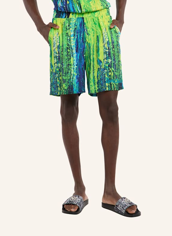 CARLO COLUCCI Short - AI DRIP KNIT FAVRETTO DUNKELBLAU / GRAU