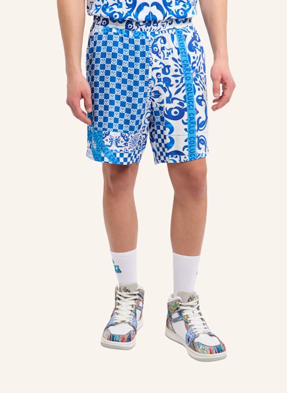 CARLO COLUCCI Shorts - Mosaic Legacy FEDRIGOTTI DUNKELBLAU