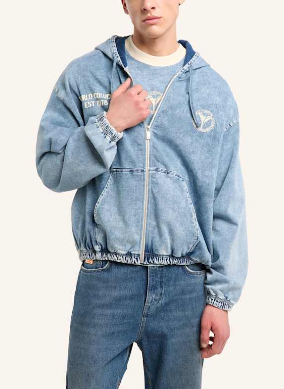 CARLO COLUCCI CARLO COLUCCI Sweatjacke - Almost Denim FELIX BLAU