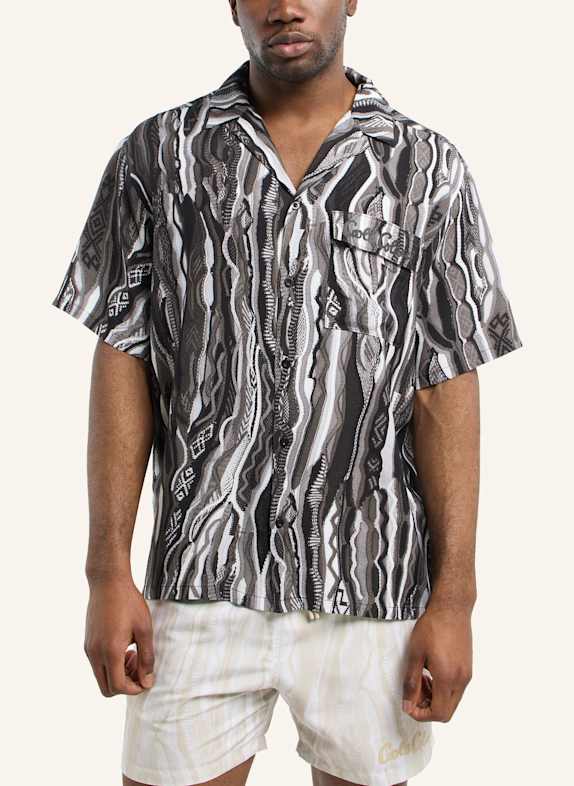 CARLO COLUCCI CARLO COLUCCI Hemd - Signature Knit Print FEDERA SCHWARZ