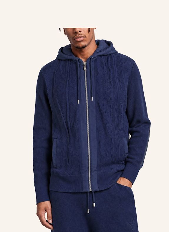 CARLO COLUCCI Hybrid Strickjacke - Carat 3.0 FIERI DUNKELBLAU