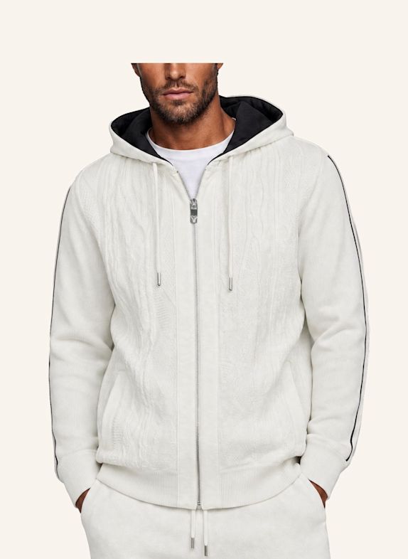 CARLO COLUCCI Hybrid Strickjacke - Carat 3.0 FIERI WEISS