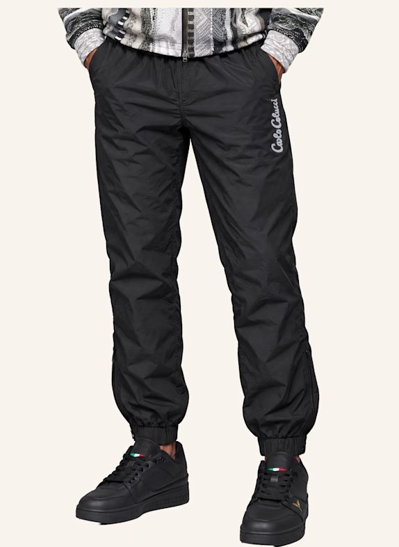 CARLO COLUCCI Tracksuithose - Knit Print FROKU SCHWARZ