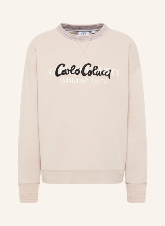 CARLO COLUCCI Oversize Sweatshirt DE TOMAS BEIGE