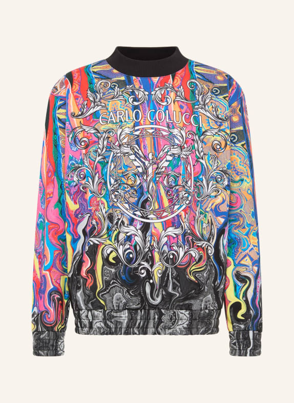 CARLO COLUCCI Sweatshirt "Fusion" DEMATTE ROT