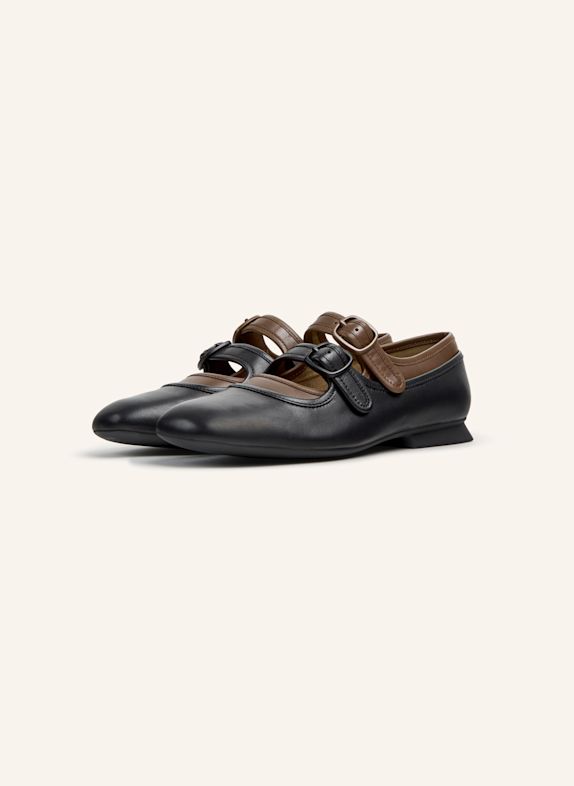 CAMPER Ballerinas CASI MYRA SCHWARZ / BRAUN