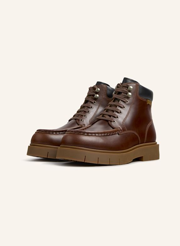 CAMPER Schnürstiefel ALARO BRAUN