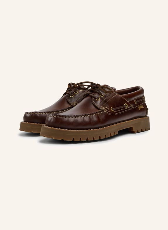 CAMPER Schnürschuhe NAUTICO BRAUN