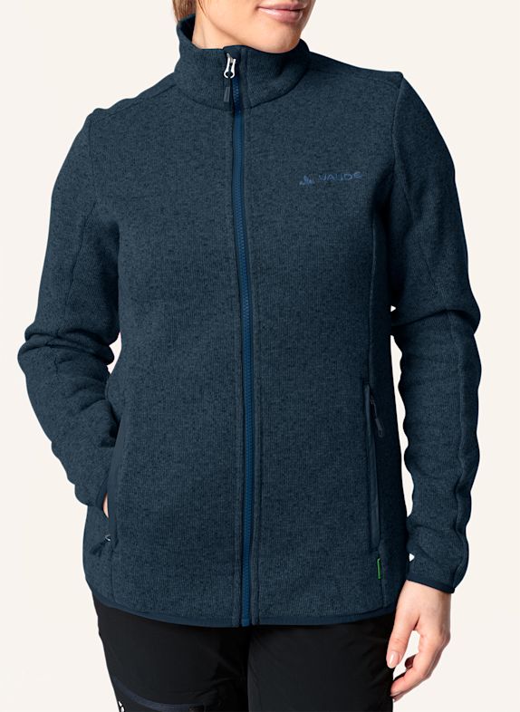 VAUDE Strick-Fleecejacke RIENZA BLAU