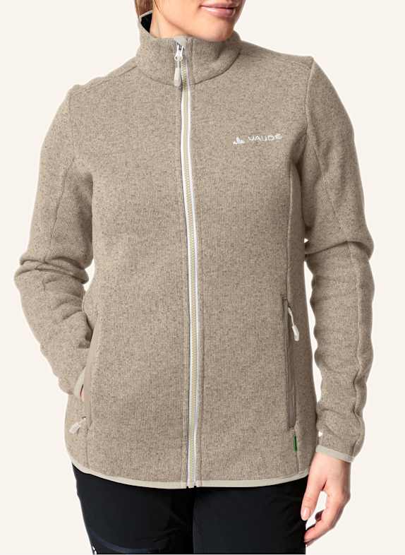 VAUDE Strick-Fleecejacke RIENZA BEIGE