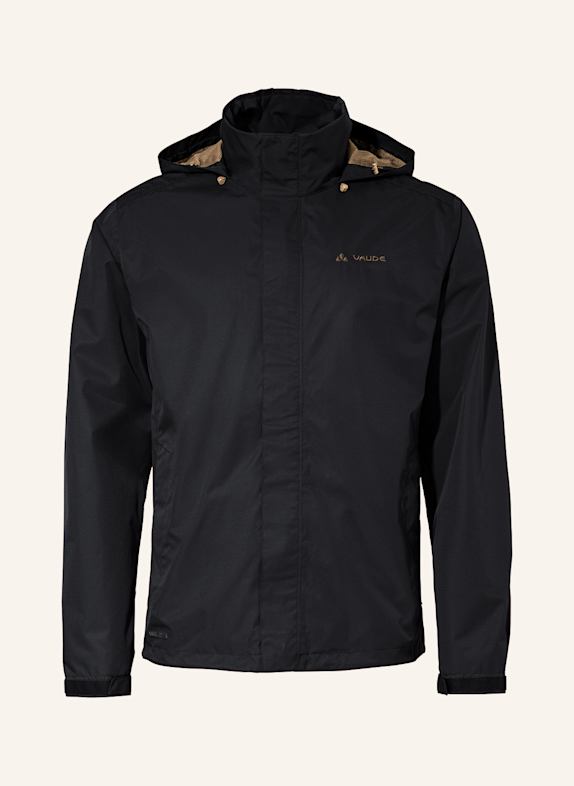 VAUDE Regenjacke ESCAPE LIGHT SCHWARZ/ BRAUN