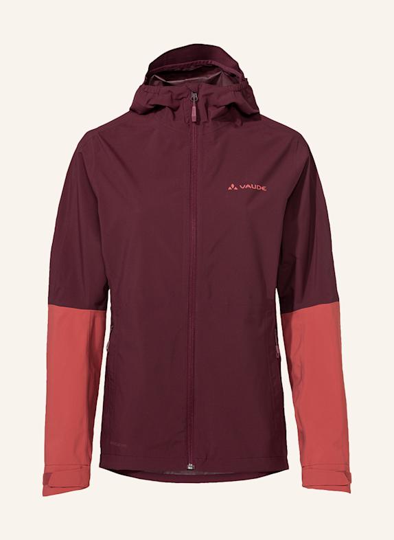 VAUDE Radjacke W MOAB RAIN J II DUNKELROT