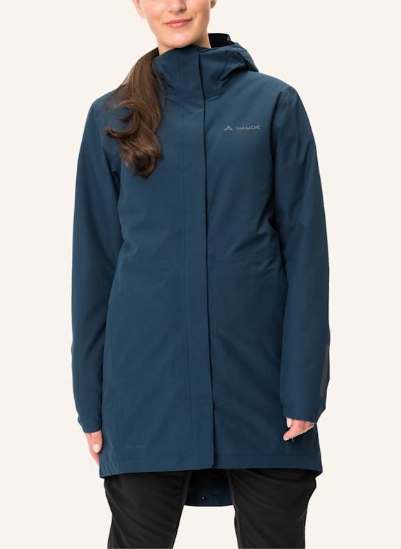 VAUDE Radjacke W CYCLIST PADDED PARKA II BLAU