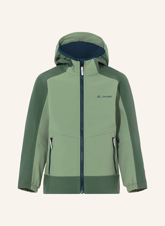 VAUDE Softshell-Jacke KIDS RONDANE JACKET IV GRÜN/ BLAU