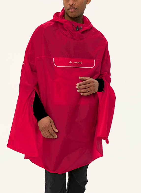 VAUDE Regenponcho VALDIPINO ROT