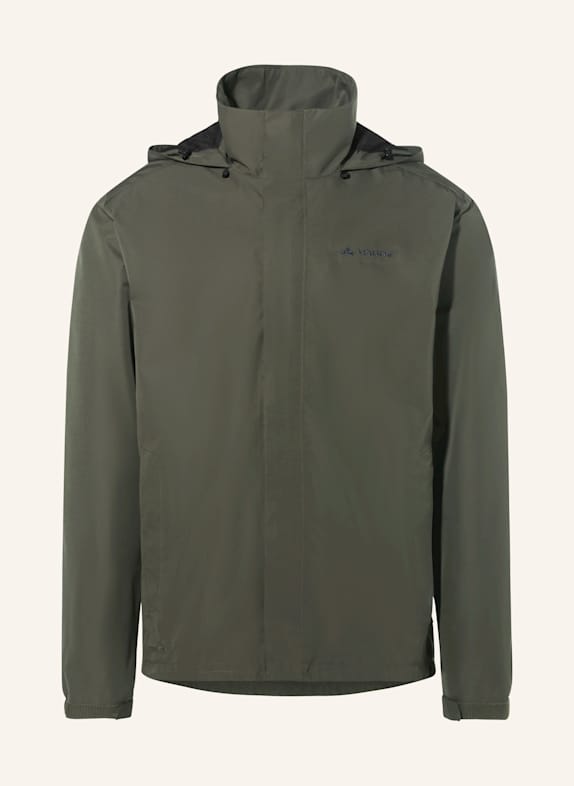 VAUDE Regenjacke ESCAPE LIGHT SCHWARZ/ KHAKI