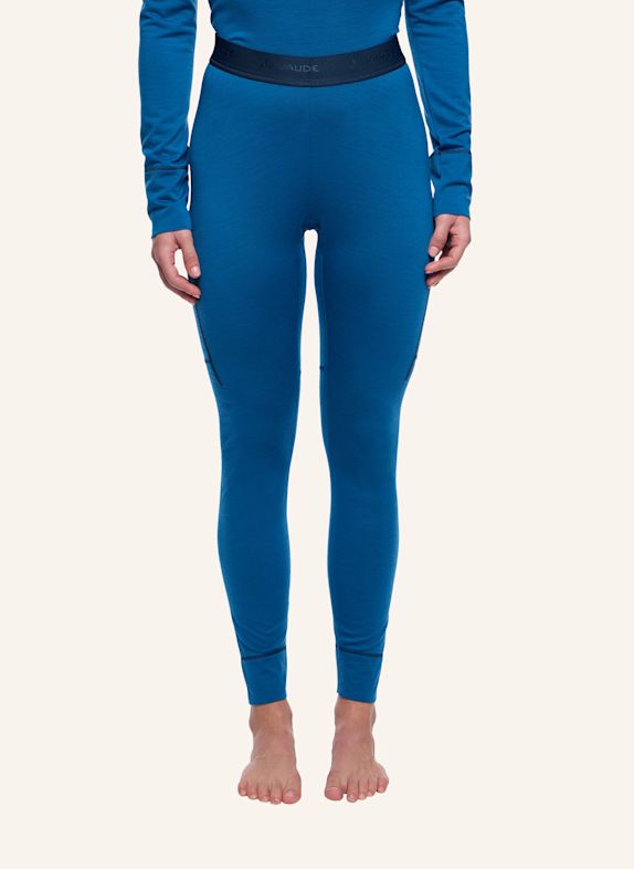 VAUDE Outdoor-Hose W MONVISO WOOL TIGHTS II BLAU