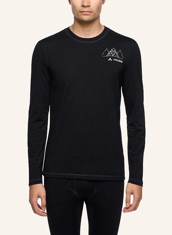 VAUDE Funktionsshirt M MONVISO WOOL LS T-SHIRT SCHWARZ