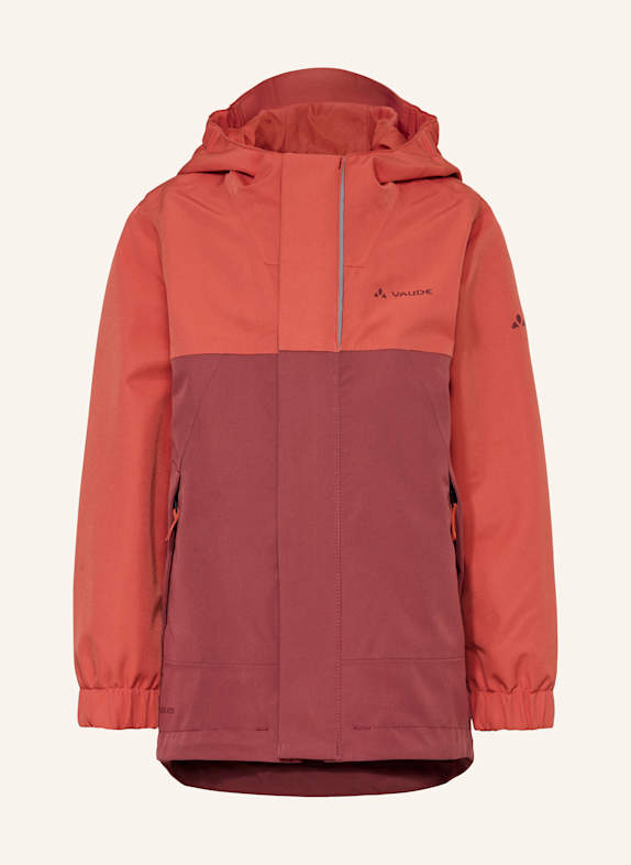 VAUDE Hardshell-Jacke KIDS CAPREA RAIN JACKET ROT