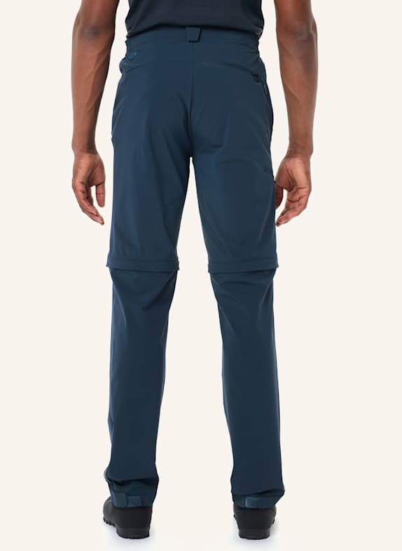 VAUDE Zipp-off-Radhose YARAS mit gepolstertem Einsatz BLAU