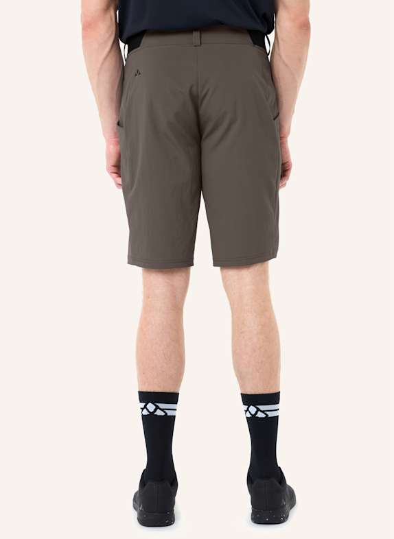 VAUDE Radhose mit gepolstertem Einsatz M LOAMER SHORTS BRAUN/ SCHWARZ